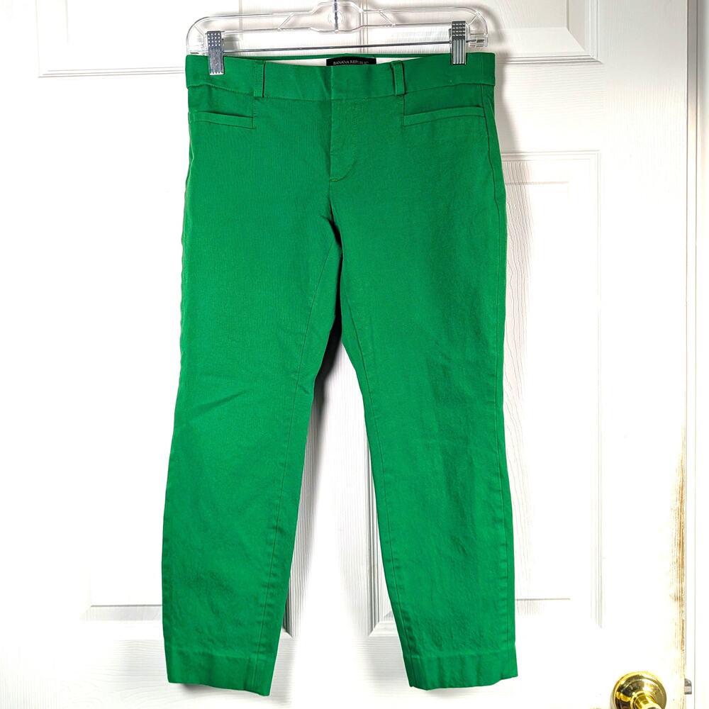 Banana Republic Sloan Crop Pants – Kelly Green (Petite 2P)